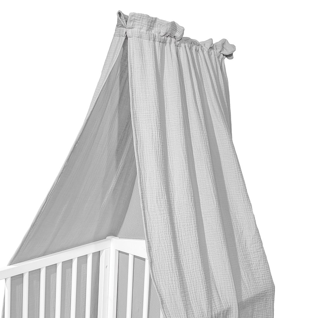 Baldachim do łóżeczka 150x200 cm Cotton color CC3 Popiel Baldachim_CC3_popiel