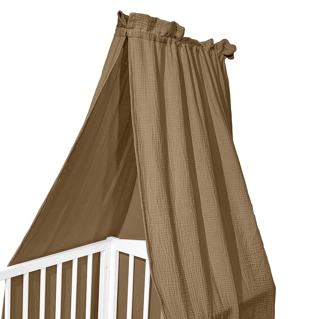 Baldachim do łóżeczka 150x200 cm Cotton color CC5 Karmel Baldachim_CC5_karmel