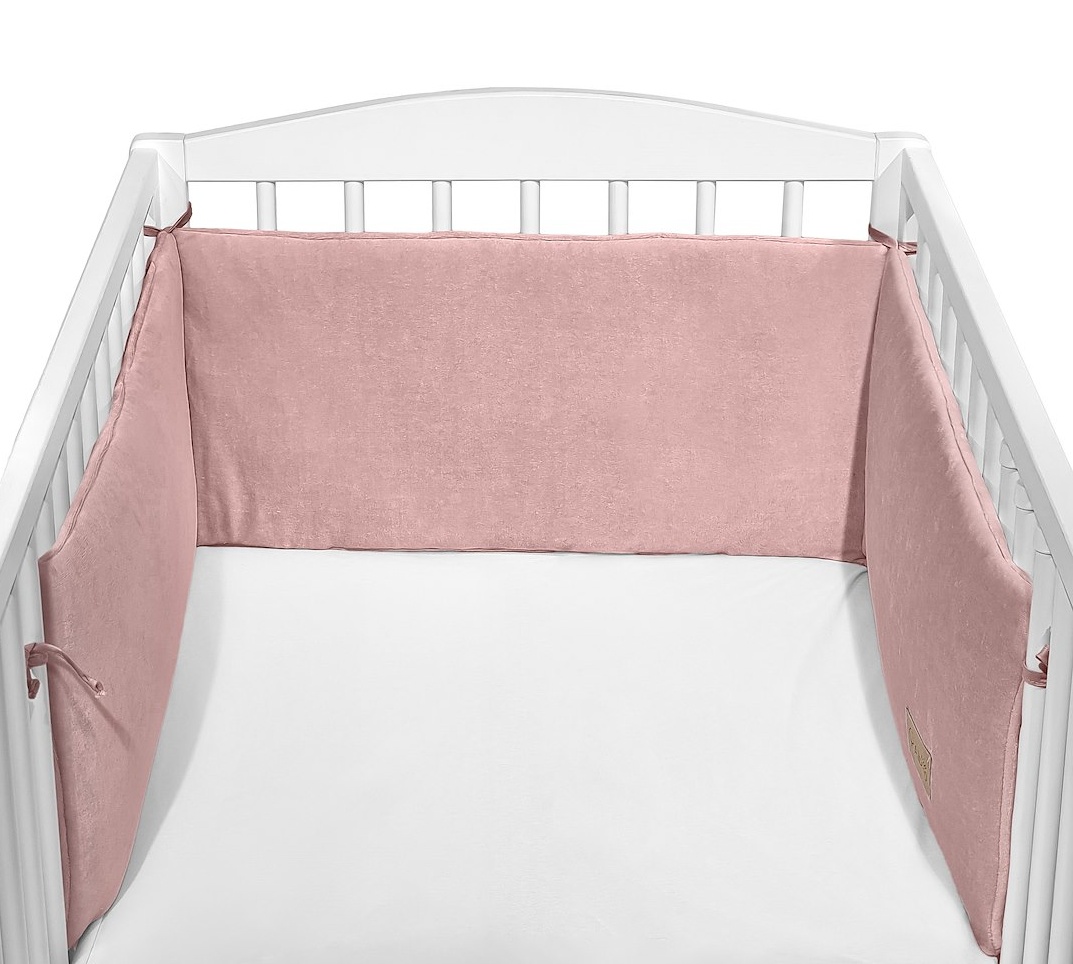 Ochraniacz do łóżeczka Welurowy 180x30 cm Róż CC1 ochraniacz_CC1_roz