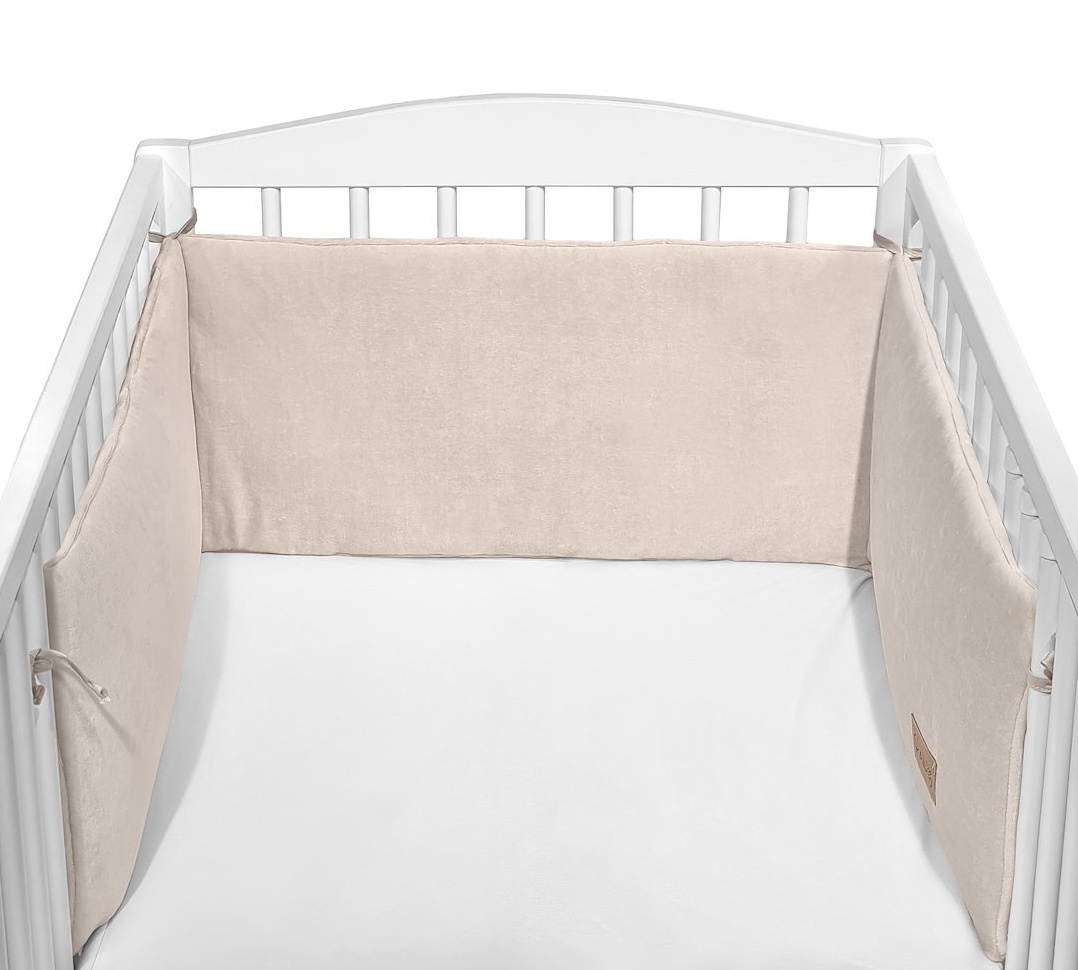 Ochraniacz do łóżeczka Welurowy 180x30 cm Beż CC2 ochraniacz_CC2_bez