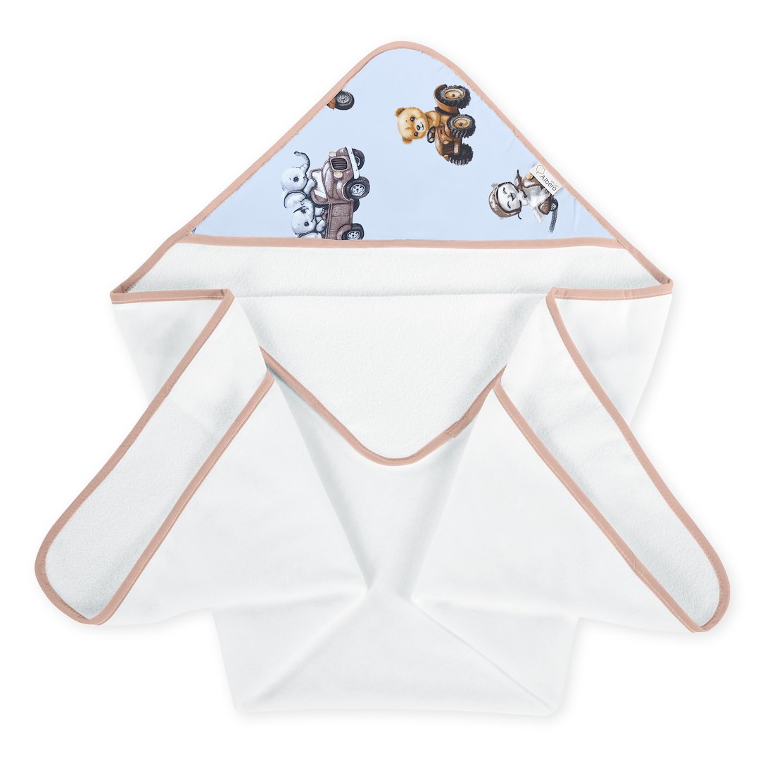 Okrycie kąpielowe 100x100 cm C013 Little Drivers World C013Little_Drivers_World