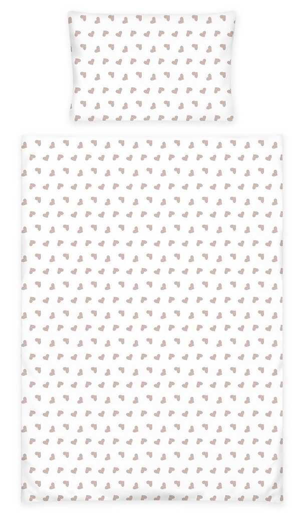 Pościel 2 elementowa dziecięca 135x100 Sweet Heart World C015 C015_Heart_World