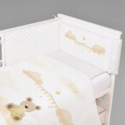 Pościel 3 elementowa dziecięca 135x100 Teddy Beż K069 Teddy_be_K069