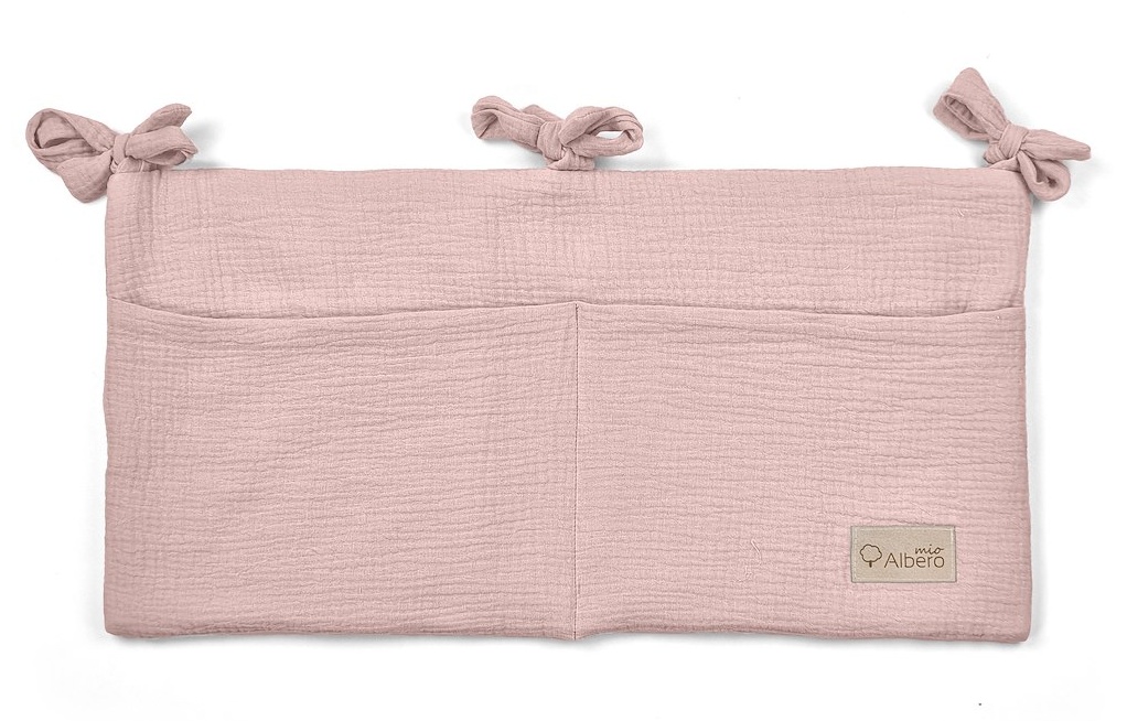 Przybornik na łóżeczko Cotton color 30x60 cm Róż CC1 CC1_roz