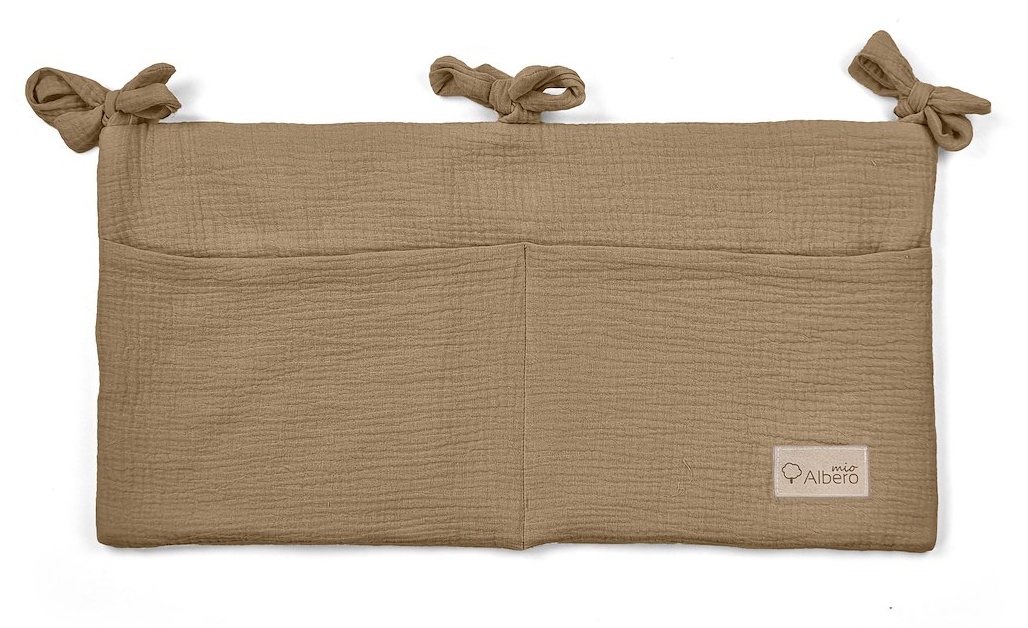 Przybornik na łóżeczko Cotton color 30x60 cm Karmel CC5 CC5_karmel