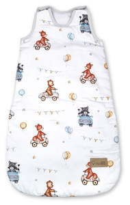 Śpiworek niemowlęcy do spania M (1,5 TOG) 77x35 cm Autka 416