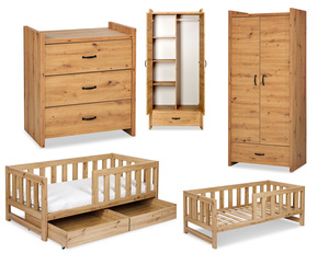 Zestaw mebli młodzieżowych z Łóżkiem Dąb AMELIA