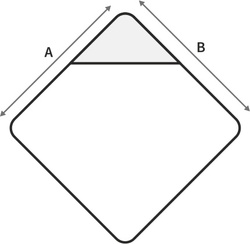 Okrycie kąpielowe z kapturkiem Cotton color Zieleń CC4