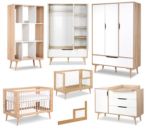Zestaw mebli dziecięcych z Łóżeczkiem Białe Buk SOFIE
