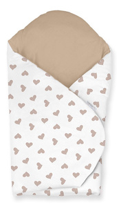 Rożek niemowlęcy 75x75 cm Sweet Heart World C015