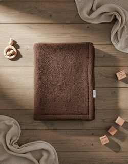 Kocyk Boucle 100x75 cm CMB8 Brąz