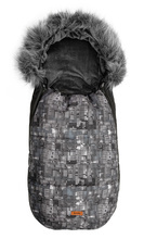 Śpiworek do wózka OLAF Kropki 100x45 cm Grafitowy