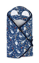 Otulacz do fotelika 90x90 cm Wafel Kraina Zwierząt Szary