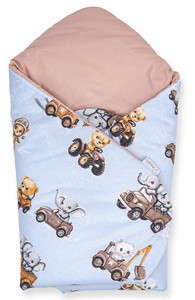 Rożek niemowlęcy 75x75 cm Little Drivers World C013