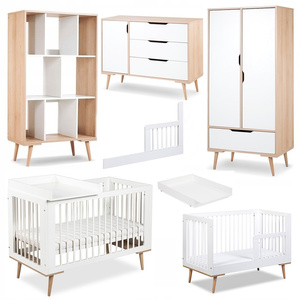 Zestaw mebli dziecięcych z Łóżeczkiem Białe Buk SOFIE