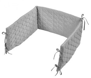 Ochraniacz uniwersalny do łóżeczka Velvet V102 Popiel 180x30 cm