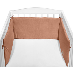 Ochraniacz do łóżeczka Welurowy 180x30 cm Karmel CC5