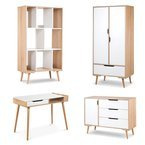 Zestaw mebli młodzieżowych z Biurkiem Białe Buk SOFIE