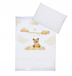 Pościel 3 elementowa dziecięca 135x100 Teddy Beż K069