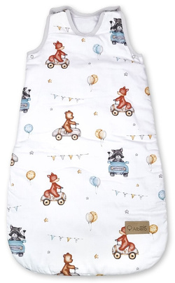 Śpiworek niemowlęcy do spania S (1,5 TOG) 62x34 cm MINI Autka 416