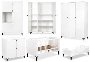 Zestaw mebli dziecięcych z Łóżeczkiem Biały MIA