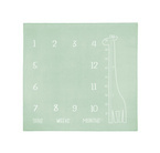 Mata Muślinowa do zdjęć ŻYRAFA MIĘTOWA 120x120 cm