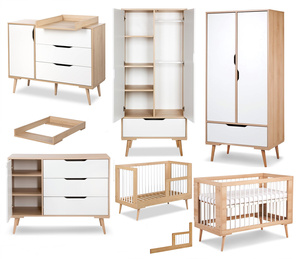 Zestaw mebli dziecięcych z Łóżeczkiem Białe Buk SOFIE