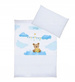 Pościel 2 elementowa dziecięca z nadrukiem 135x100 Teddy Niebieski K070