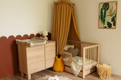  ŁÓŻECZKO Dziecięce Drewniane 140x70 Buk Tapczanik Olivia+ Materac