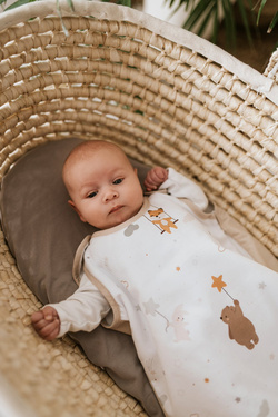 Śpiworek niemowlęcy do spania M (1,5 TOG) 77x35 cm Myszka 421