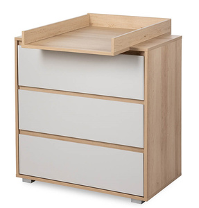 Komoda z Szufladami z Przewijakiem Nakładka na Komodę Duża Buk Popiel DALIA
