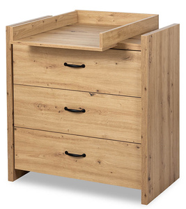 Komoda z Szufladami z Przewijakiem Nakładka na Komodę Duża Dąb AMELIA