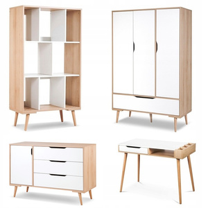 Zestaw mebli młodzieżowych z Biurkiem Białe Buk SOFIE