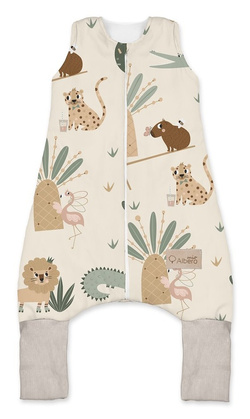 Śpiworek dziecięcy z nogawkami S (1,5 TOG) 90x36 cm Zabawa w tropikach CP4