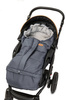 Śpiworek do wózka polar COMBI 3w1 Graphite/Grey 100x45 cm
