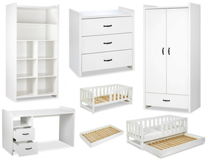 Zestaw mebli młodzieżowych z Biurkiem Białe AMELIA