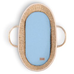 Prześcieradło do gondoli 80x35cm Niebieski J004