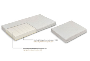 Materac do łóżeczka dziecięcego 120x80 cm KOMFORT LUX KOMPAKT 2 - częściowy
