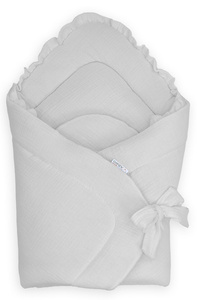 Rożek niemowlęcy 75x75 cm Popiel CC3 Cotton Color