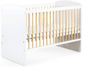 ŁÓŻECZKO Dziecięce Drewniane 120x60 Białe Sosna Karolina II