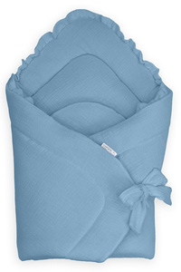 Rożek niemowlęcy 75x75 cm Niebieski CC7 Cotton Color