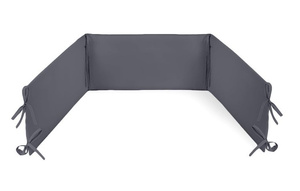 Ochraniacz uniwersalny do łóżeczka Basic Grafit 180x30 cm