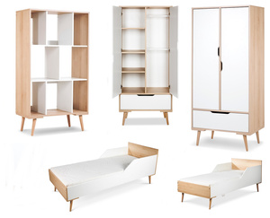 Zestaw mebli młodzieżowych z Łóżkiem Białe Buk SOFIE