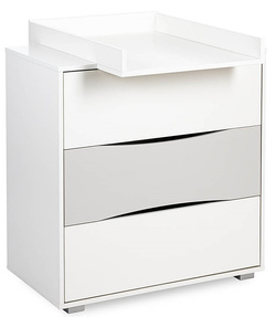 Zestaw mebli dziecięcych z Łóżeczkiem Białe Popiel NATI