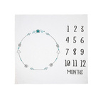 Mata Muślinowa do zdjęć BOHO BIAŁA 120x120 cm