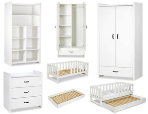 Zestaw mebli młodzieżowych z Łóżkiem Białe AMELIA