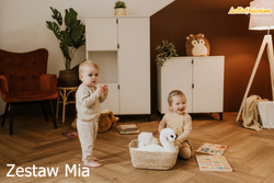 Zestaw mebli dziecięcych z Łóżeczkiem Biały MIA