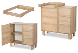 Komoda z Szufladami Komoda z Przewijakiem Duża Komoda Pojemna Buk OLIVIA