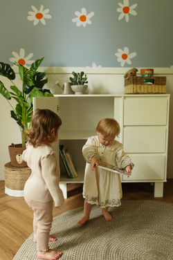 Komoda z Szufladami z Półkami Duża Komoda Pojemna Biała OLIVIA