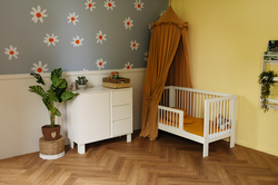 ŁÓŻECZKO Dziecięce Drewniane 120x60 Białe OLIVIA